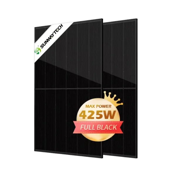 144cells 182mm 405w 425w Monocrystalline Full Black Solar Panel - 图片 3