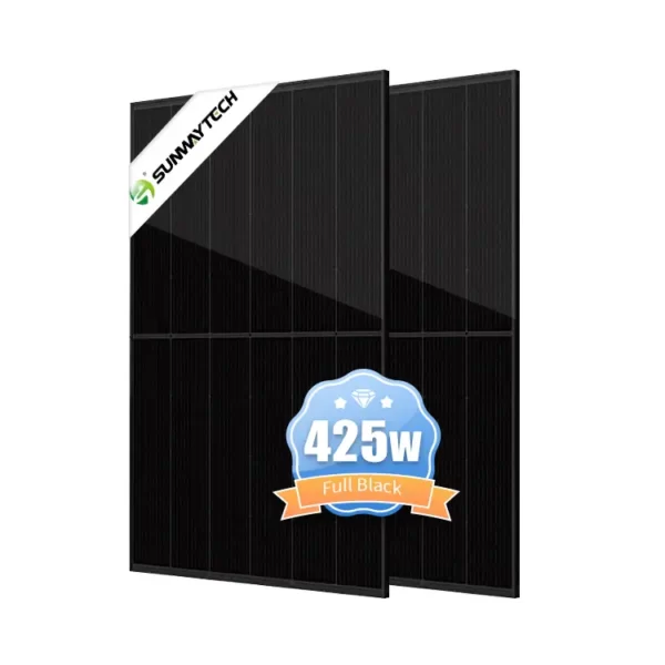 144cells 182mm 405w 425w Monocrystalline Full Black Solar Panel - 图片 4